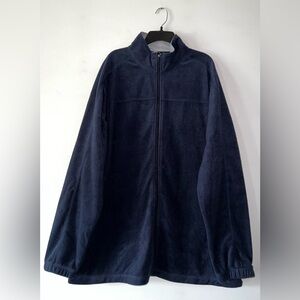 Croft & Barrow Navy Full Zip-Up Fleece